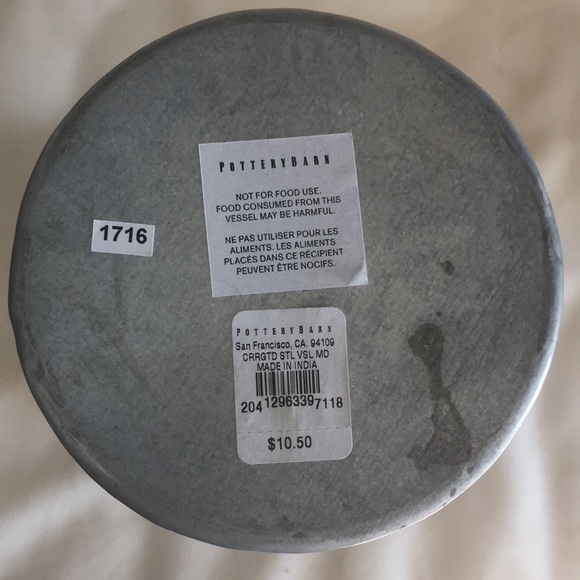 Pottery barn lot vessel and bucket with divider - Picture 4 of 8